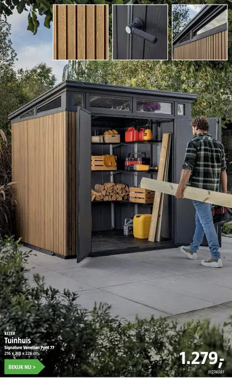 Aanbieding: Tuinhuis Signature Venetian Pent 77