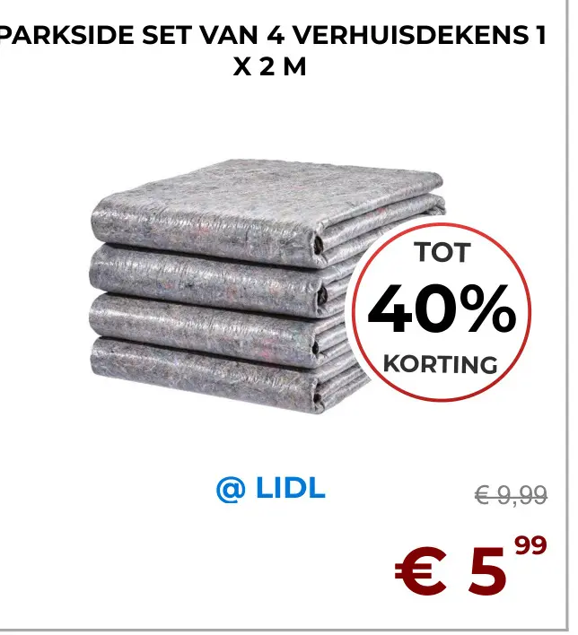 Aanbieding: Verhuisdekens