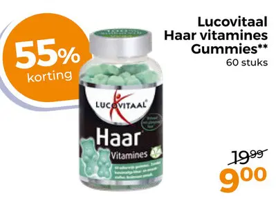 Aanbieding: Lucovitaal Haar vitamines Gummies