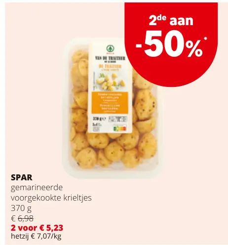 Promotie: Gemarineerde voorgekookte krieltjes