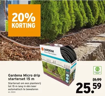 Aanbieding: Gardena Micro drip starterset