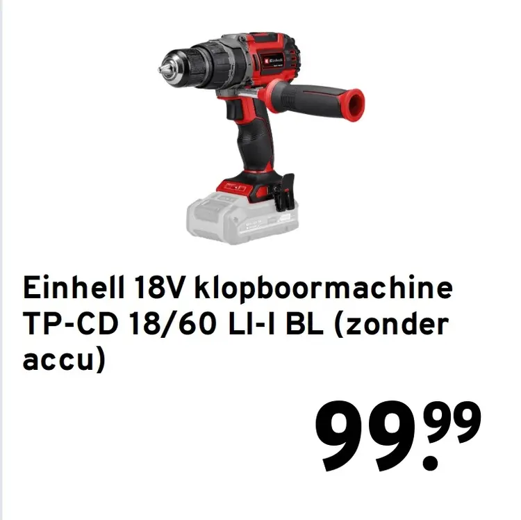 Aanbieding: 18V klopboormachine TP-CD 18/60 LI-I BL