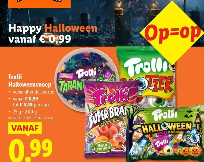 Aanbieding: Halloween snoep