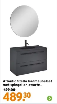 Aanbieding: Atlantic Stella badmeubelset met spiegel