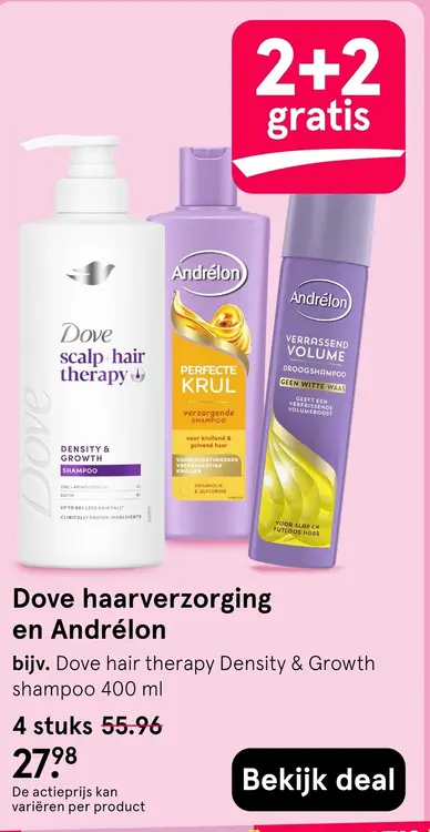 Aanbieding: Dove haarverzorging en Andrélon