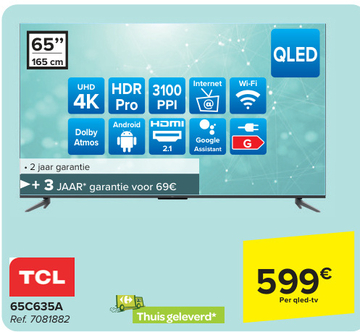 Aanbieding: TCL qled-tv 65C635A