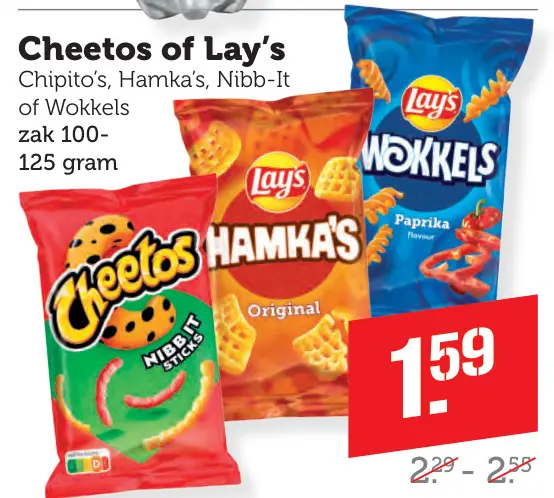 Aanbieding: Cheetos of Lay's