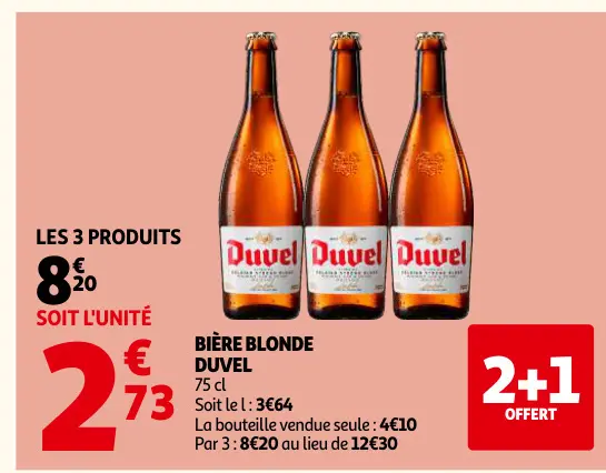 Offre: Bière blonde Duvel