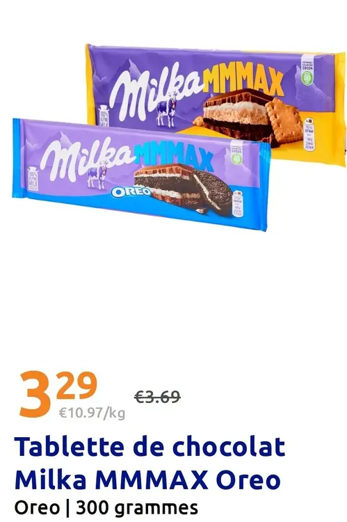 Offre: Tablette de chocolat MMMAX Oreo