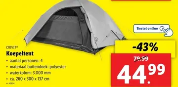 Aanbieding: Koepeltent