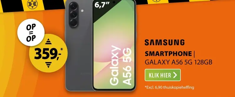 Aanbieding: Samsung Galaxy A56 5G 128GB Grafiet
