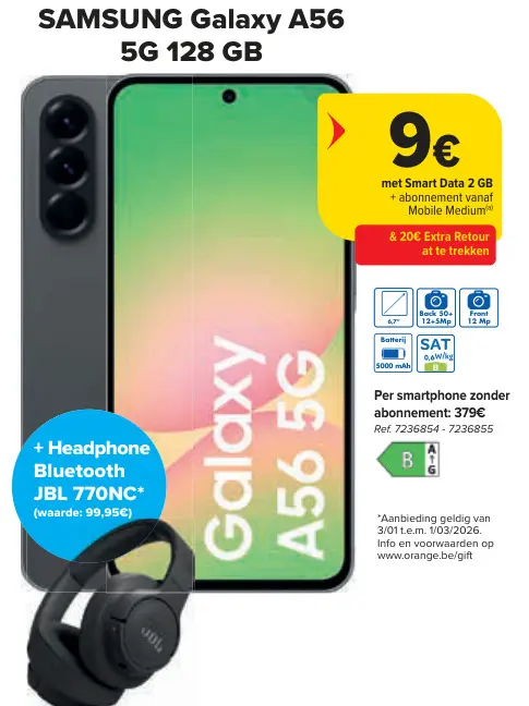 Promotie: SAMSUNG Galaxy A56 5G