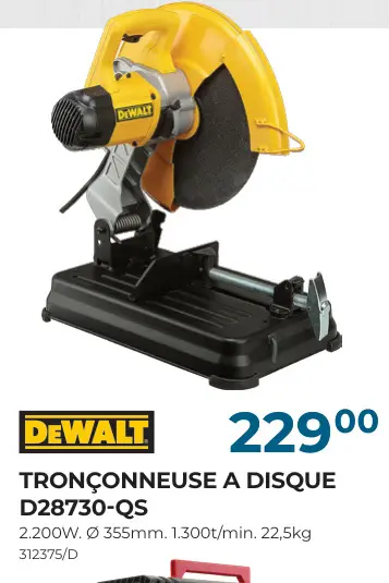 Offre: Tronçonneuse a disque d28730-qs