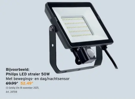 Aanbieding: Philips LED straler 50W