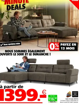 Offre: Salon d'angle BRONX