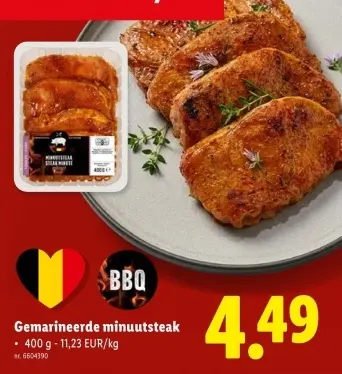 Promotie: Gemarineerde minuutsteek