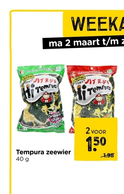 Aanbieding: Tempura zeewier