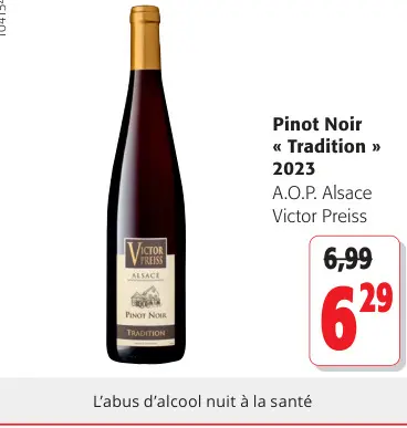 Offre: Pinot Noir « Tradition »