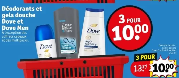 Offre: Déodorants et gels douche