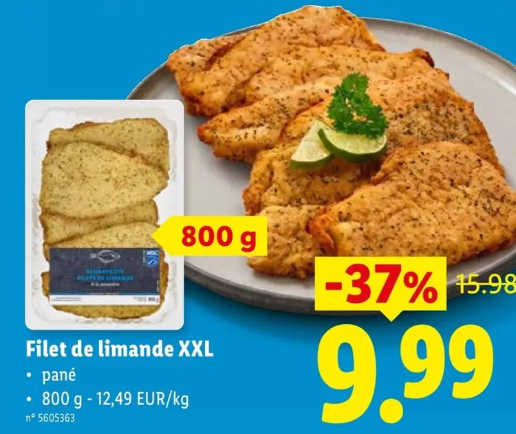 Offre: Filet de limande XXL