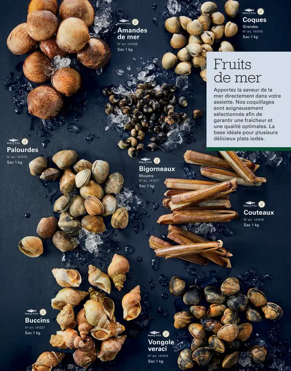 Offre: Fruits de mer