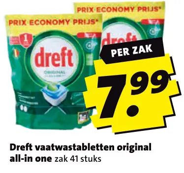 Aanbieding: Vaatwastabletten original all-in one