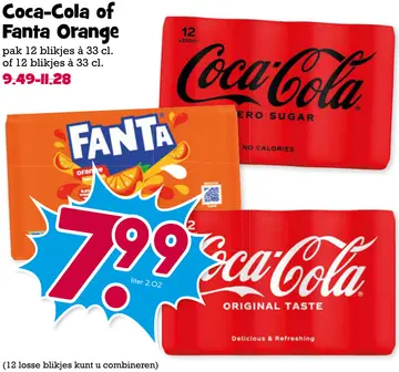 Aanbieding: Coca-Cola of Fanta Orange
