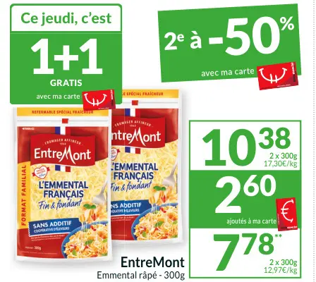 Offre: Emmental râpé