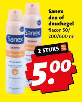 Aanbieding: Sanex deo of douchegel
