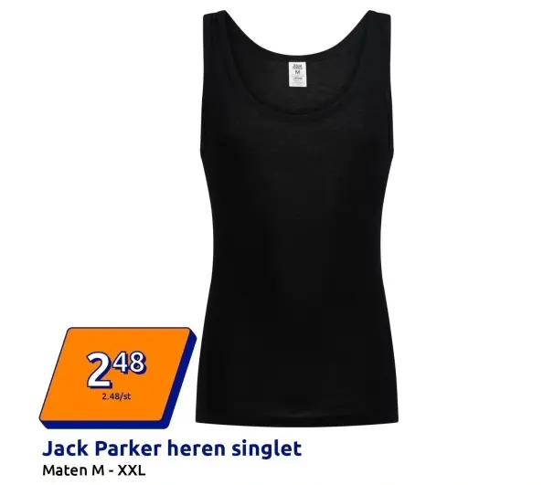 Aanbieding: Jack Parker heren singlet