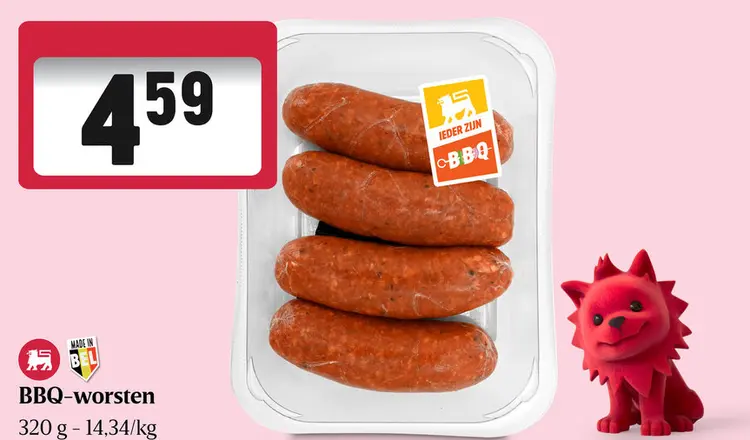 Promotie: BBQ-worsten
