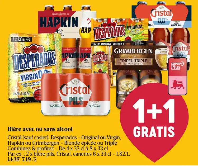 Offre: Bière avec ou sans alcool