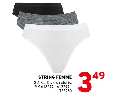 Offre: String femme