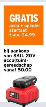 Aanbieding: Accu + oplader startset