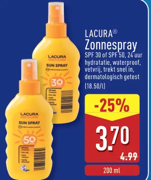 Promotie: Zonnespray