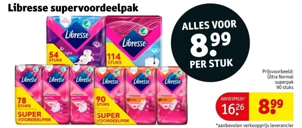 Aanbieding: Libresse supervoordeelpakket