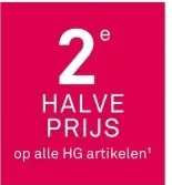 Aanbieding: 2e HALVE PRIJS