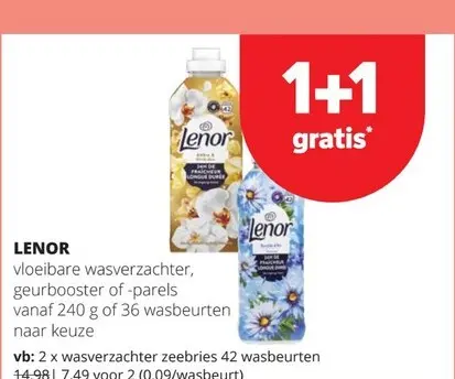 Promotie: Vloeibare wasverzachter, geurbooster of -parels