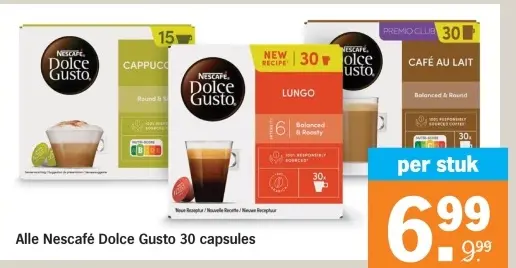 Aanbieding: Dolce Gusto capsules