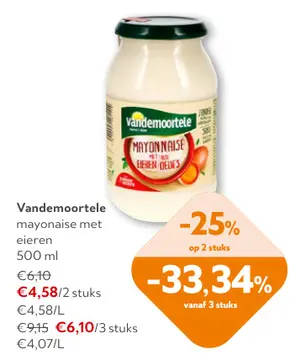 Aanbieding: Vandemoortele Mayonaise met eieren