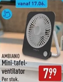 Aanbieding: Mini-tafelventilator