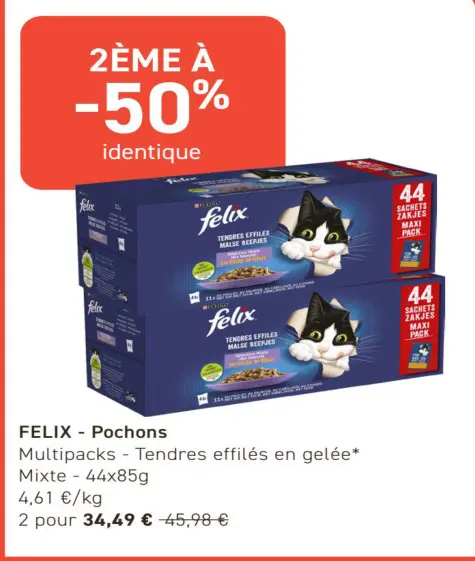 Offre: Pochons Multipacks - Tendres effilés en gelée