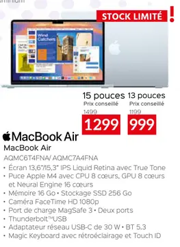 Offre: MacBook Air