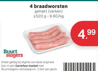 Aanbieding: braadworsten