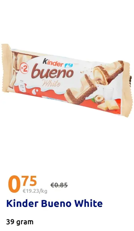 Promotie: Kinder Bueno White