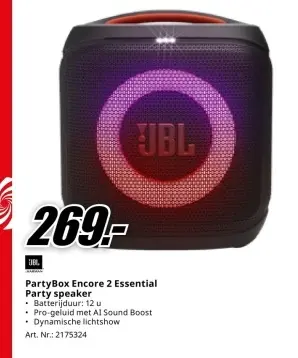 Promotie: PartyBox Encore 2 Essential Party speaker