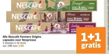 Aanbieding: Alle Nescafé Farmers Origins capsules voor Ne
