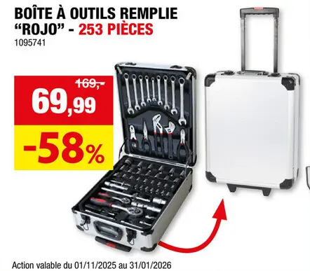 Offre: Boàte à  outils remplie avec 253 outils