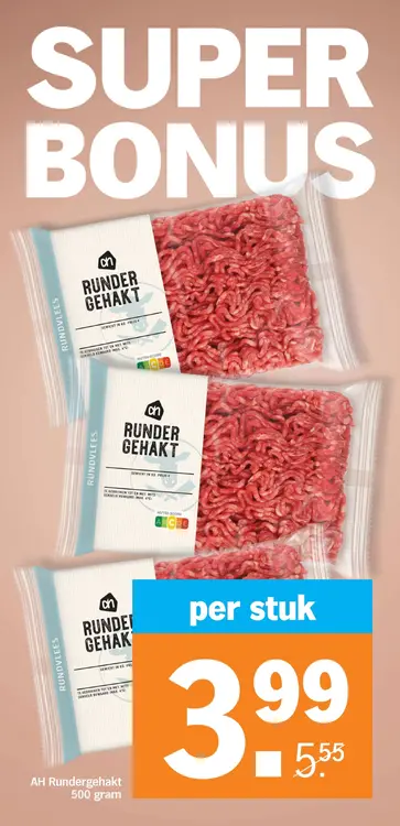 Aanbieding: AH Rundergehakt