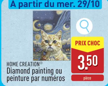 Offre: Diamond painting ou peinture par numéros